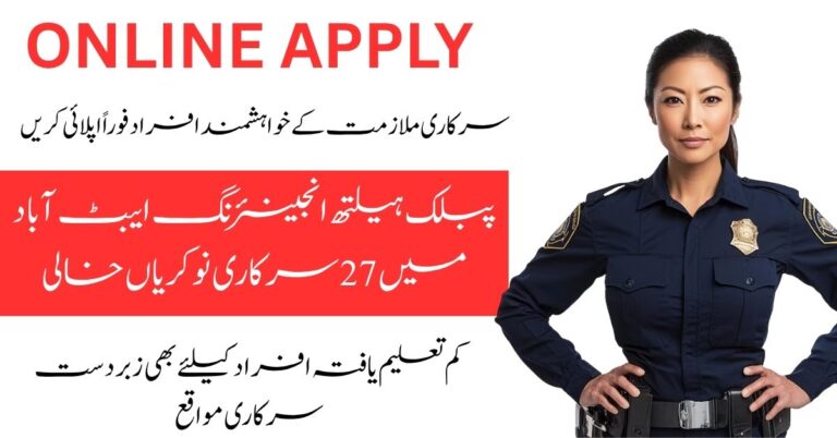 Apply for Public Health Engineering Division Abbottabad Jobs 2025.